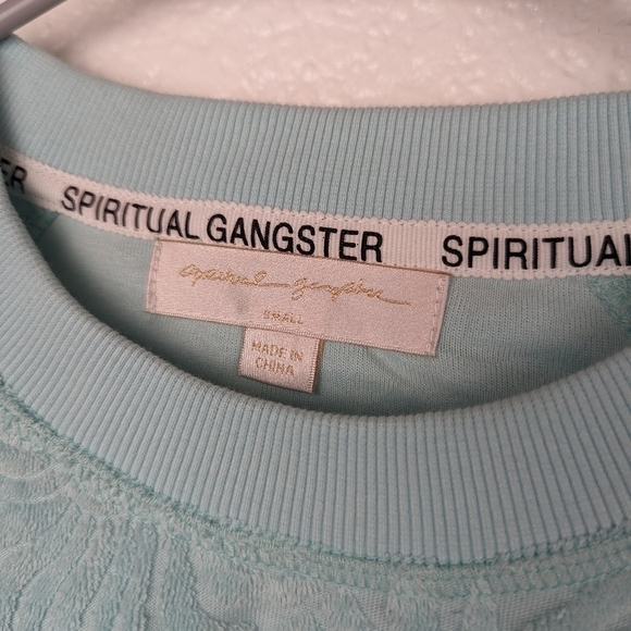 NWT spiritual gangster jacquard old school pullover sweater - Picture 2 of 4